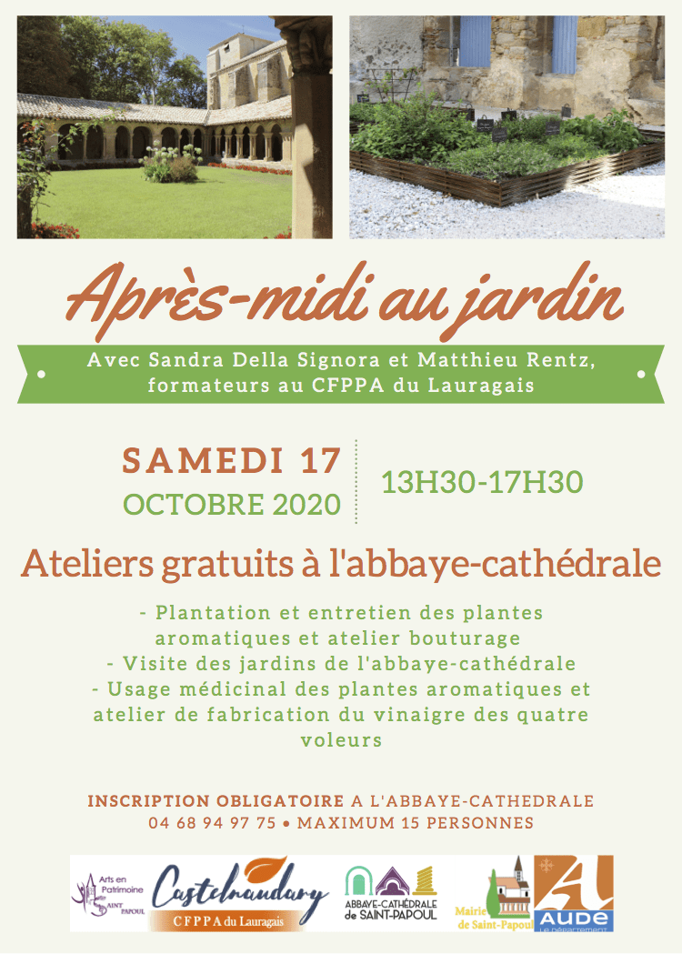 Flyer ateliers jardin