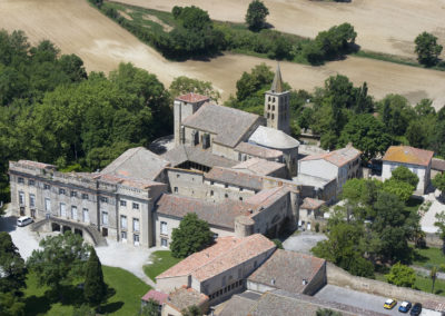 Vue aérienne Saint-Papoul